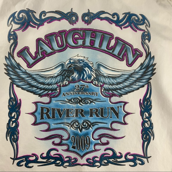 BIKER DENIM VEST LAUGHLIN RIVER RUN 2009 SIZE medium. - Picture 4 of 5